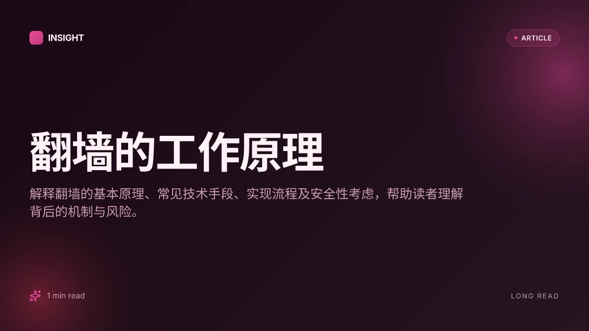 翻墙的工作原理